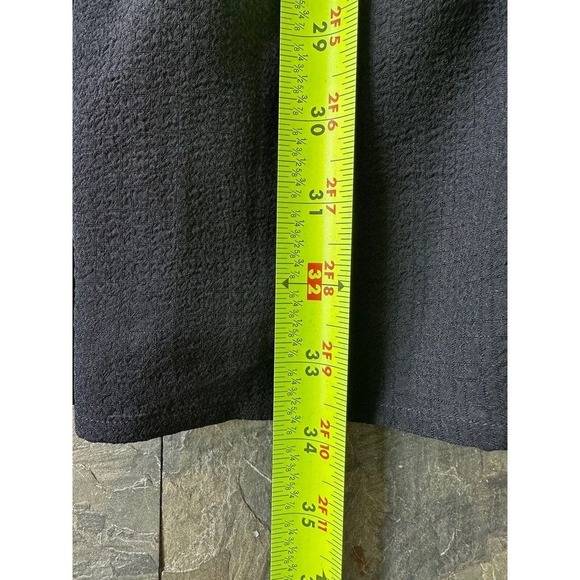 Nanette Lepore Skirt Size XL Black Tiered Midi Flowy Boho Church Office Modest‌ - Picture 7 of 7